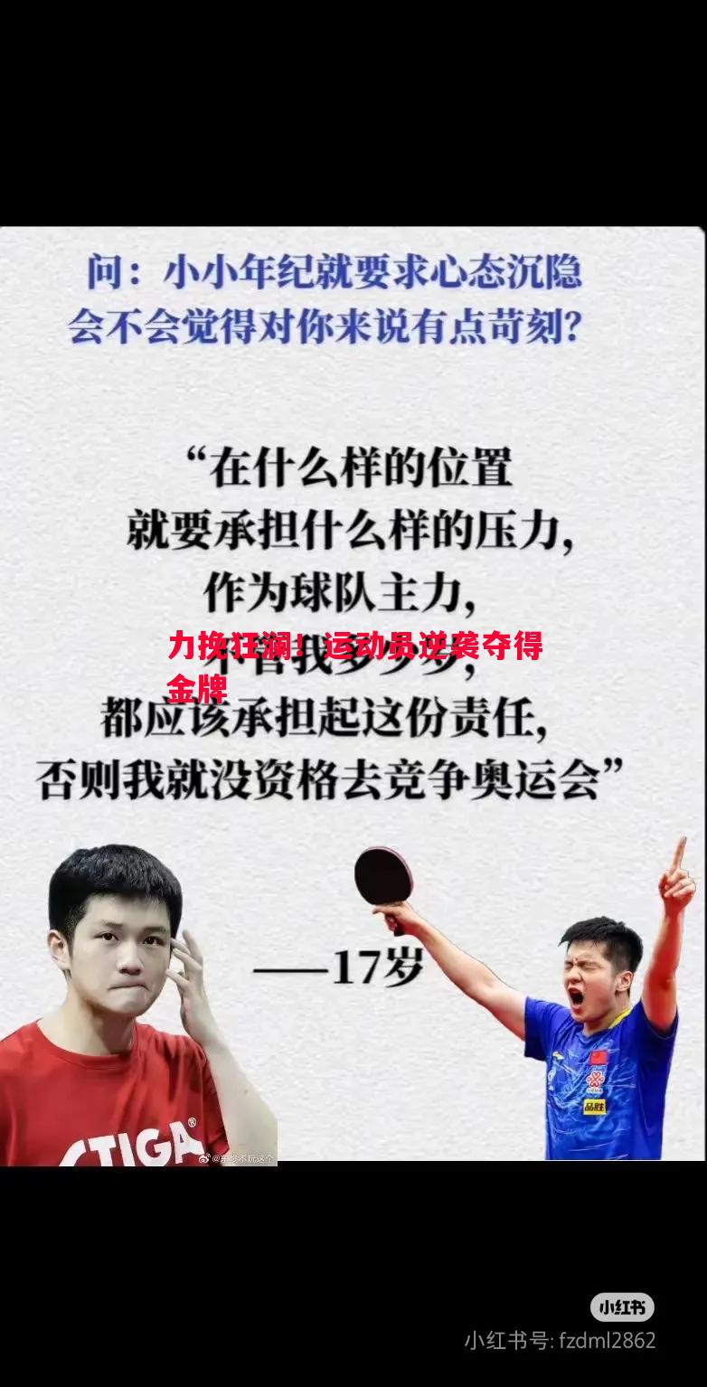 力挽狂澜!运动员逆袭夺得金牌 力挽狂澜!运动员逆袭夺得金牌